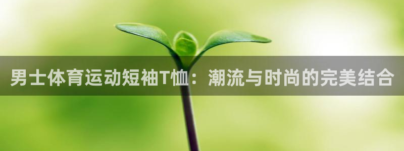男士体育运动短袖T恤：潮流与时尚的完美结合