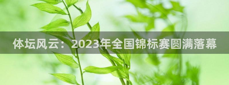 体坛风云：2023年全国锦标赛圆满落幕