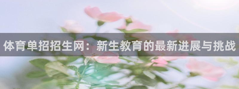 体育单招招生网：新生教育的最新进展与挑战