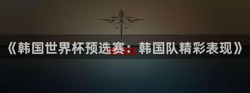《韩国世界杯预选赛：韩国队精彩表现》