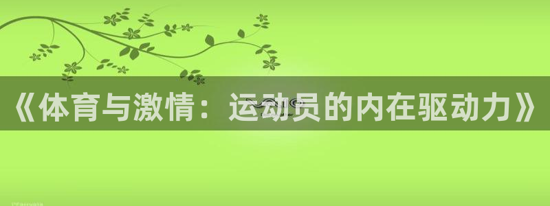 《体育与激情：运动员的内在驱动力》